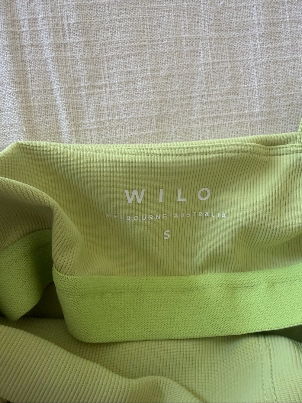 Wilo The Label Lime Green Ribbed Bralette Tank - Picture 3 of 4